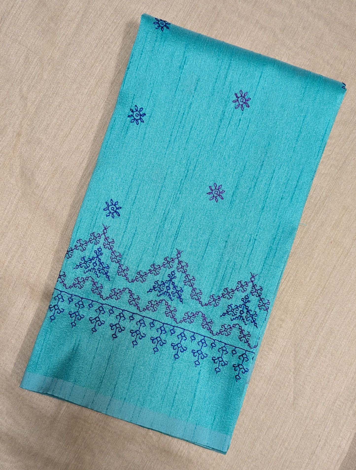 Pista Blue Rukmini Kasuti Blouse