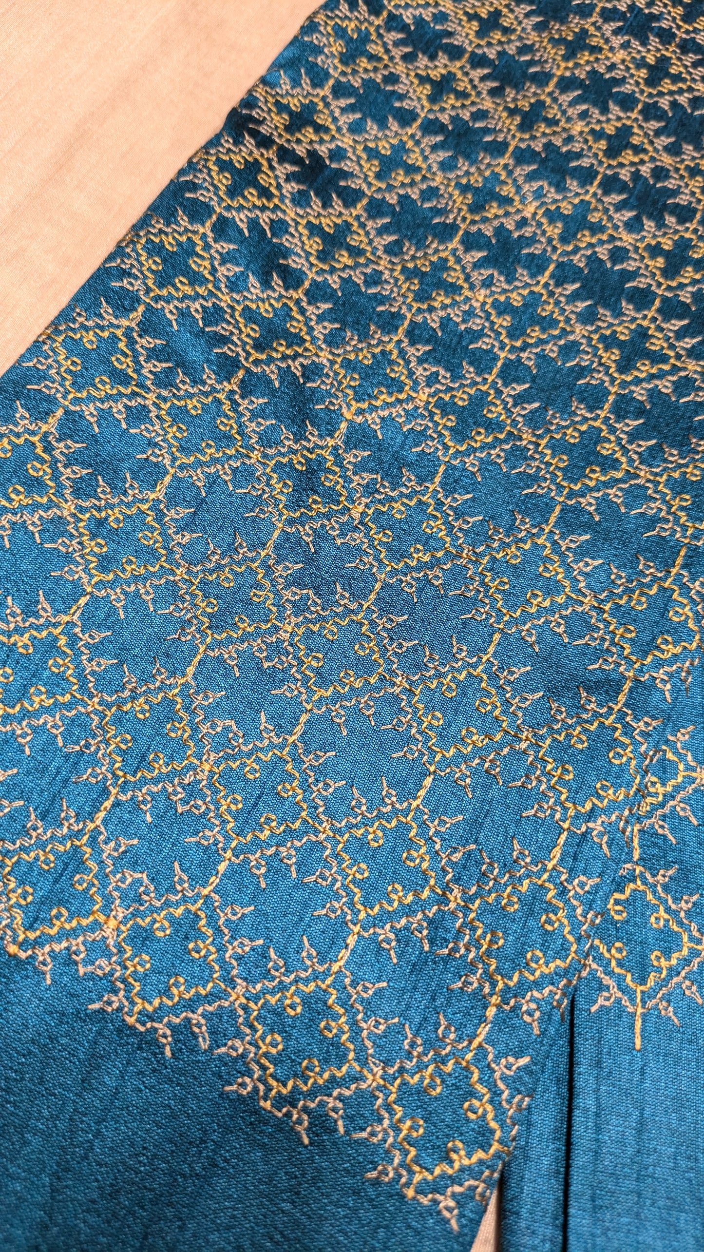 Blue Kasuti Bloom Blouse