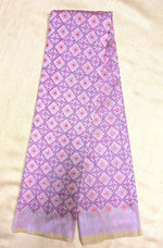 Load image into Gallery viewer, Light purple chaya kasuti blouse side angle highlighting embroidery
