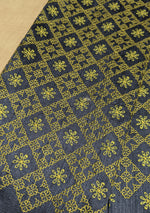 Load image into Gallery viewer, Dark grey chaya kasuti blouse with embroidery motifs front view
