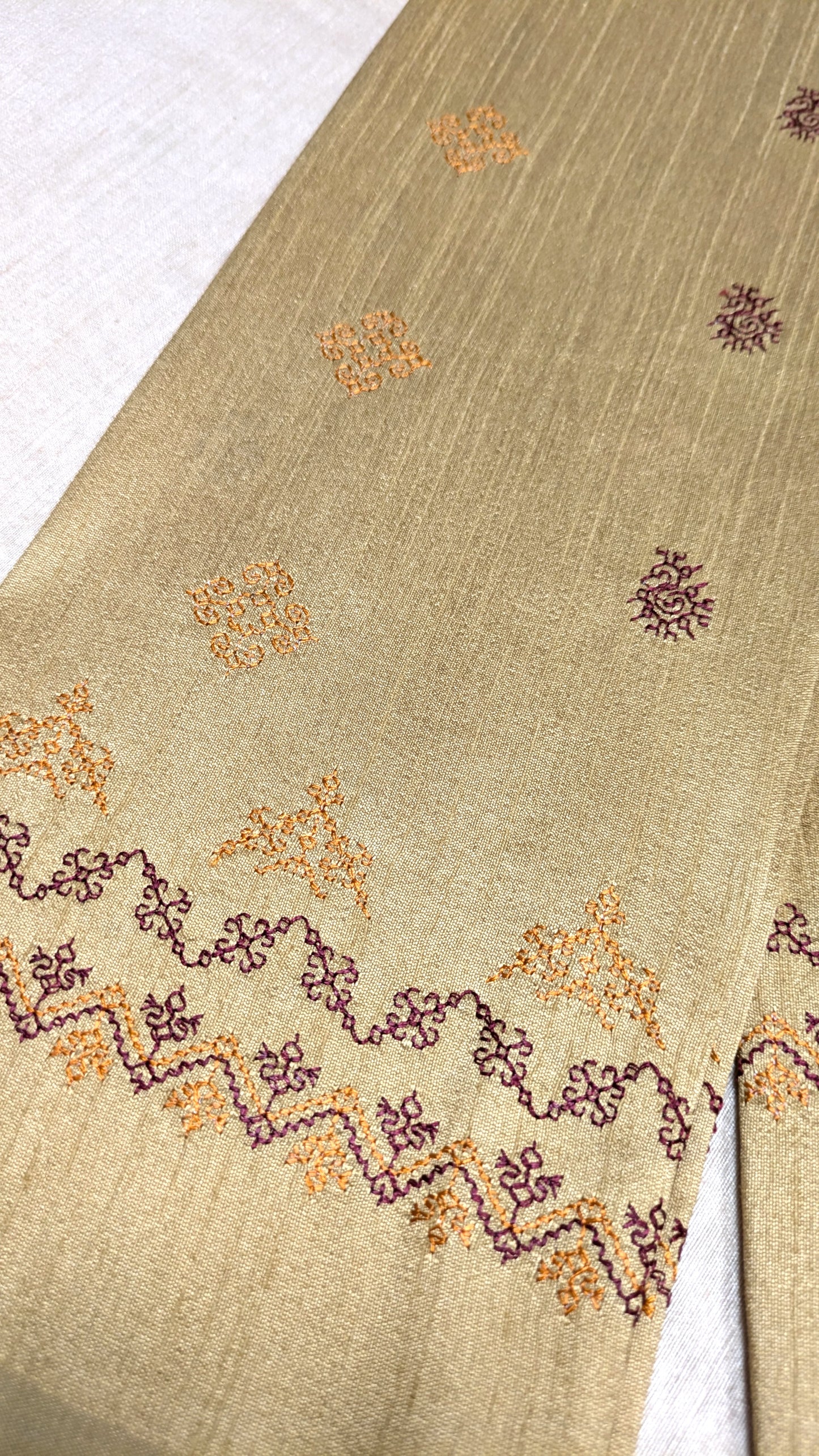 Beige Kanika Kasuti Blouse