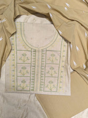 Handloom Cotton Tulsi Checks Kurta Set