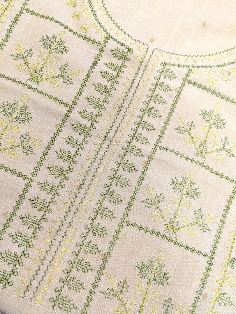 Handloom Cotton Tulsi Checks Kurta Set