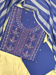 Handloom Cotton Tulsi Checks Kurta Set