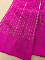 Load image into Gallery viewer, Rani kasuti stripes blouse close-up highlighting striped kasuti threadwork
