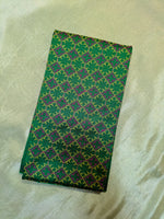 Load image into Gallery viewer, sleeve embroidery detail of deep green kasuti bloom blouse
