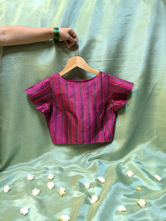 Magenta Village Kasuti Stitched Blouse