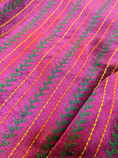 Magenta Village Kasuti Stitched Blouse