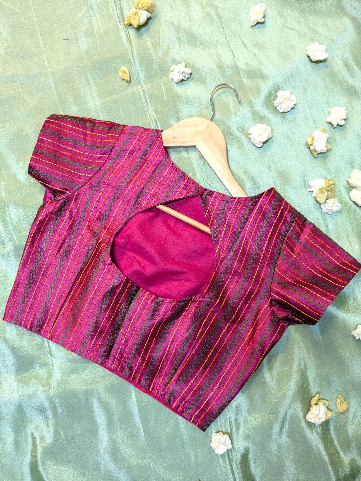 Magenta Village Kasuti Stitched Blouse