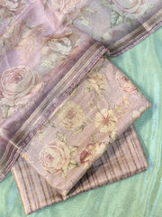 rose sharvari kurta full set with embroidered kurta and dupatta front view