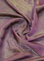 Load image into Gallery viewer, purple mor saree combo showing saree checks and blouse detailing
