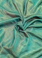 Load image into Gallery viewer, green mor saree draped with kasuti embroidered designer blouse detail
