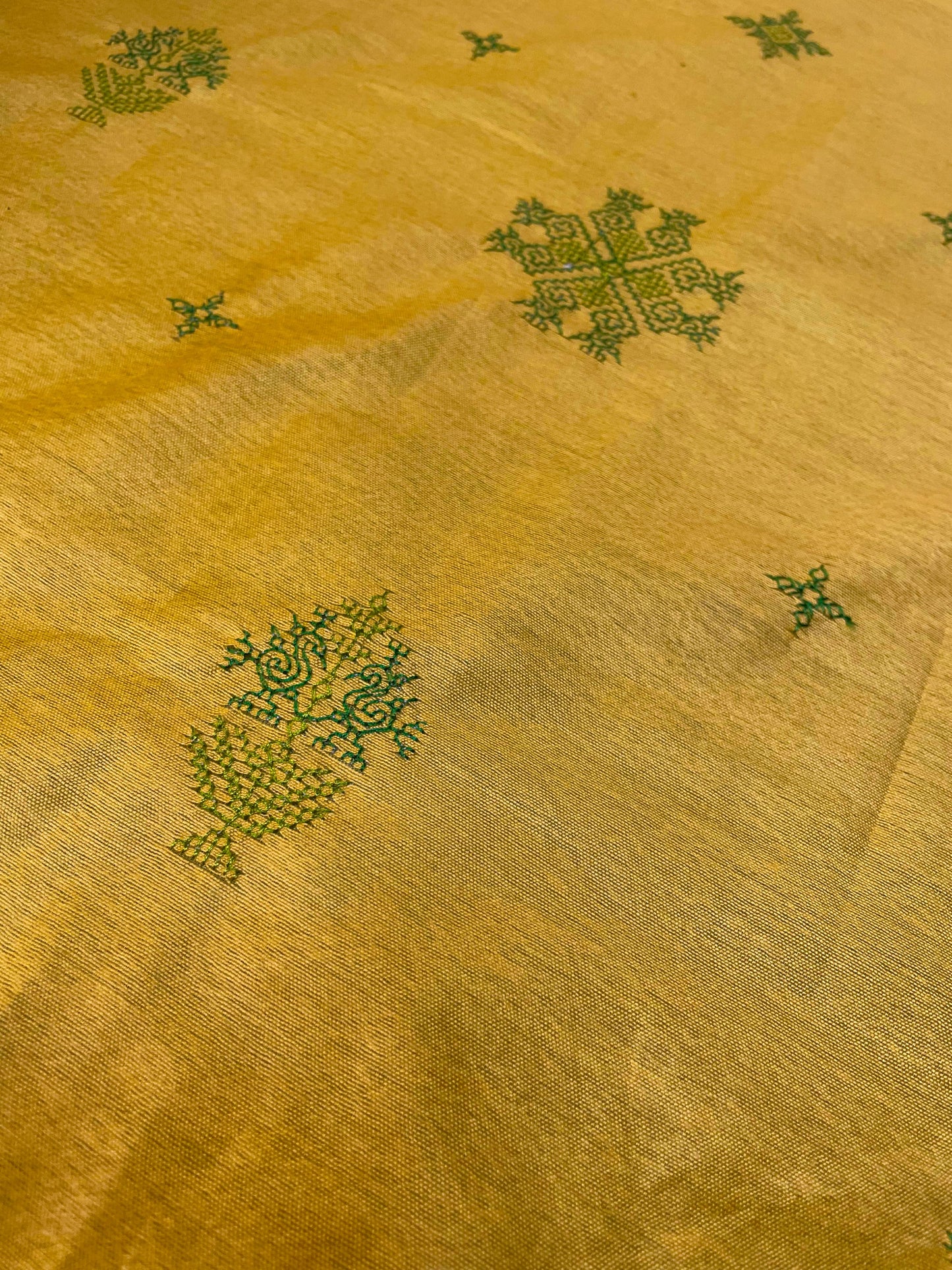 Sunflower Yellow Kasuti Ooru Saree