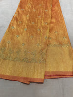 Load image into Gallery viewer, Gold peacock kasuti blouse embroidery detail featuring peacock motifs

